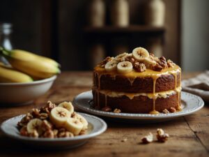 Receita Bolo Banana Vegano com Nozes e Mel: Sabor Autêntico