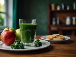 Suco Detox Verde de Couve, Limão e Maçã para Aumentar a Energia